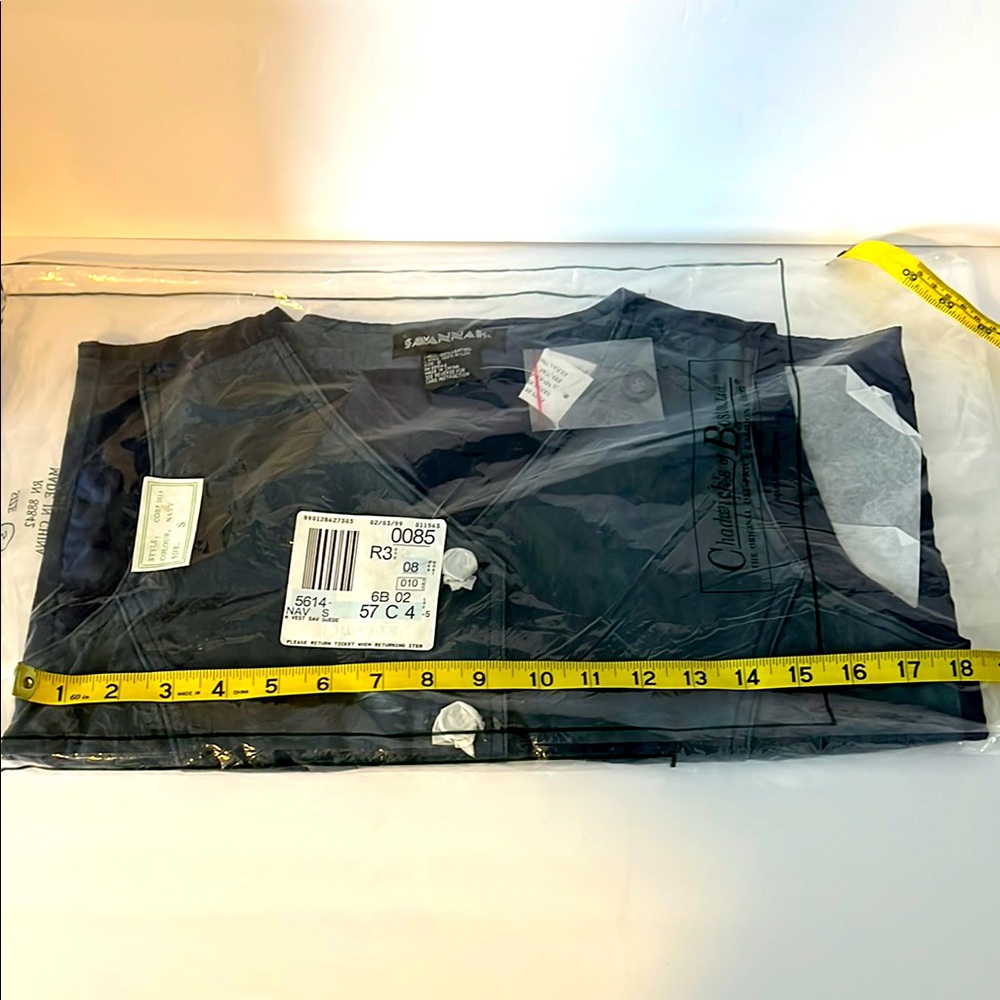 Chadwick’s of Boston, Savannah Navy Suede Vest size S